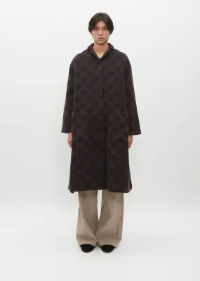 Wool Check Coat