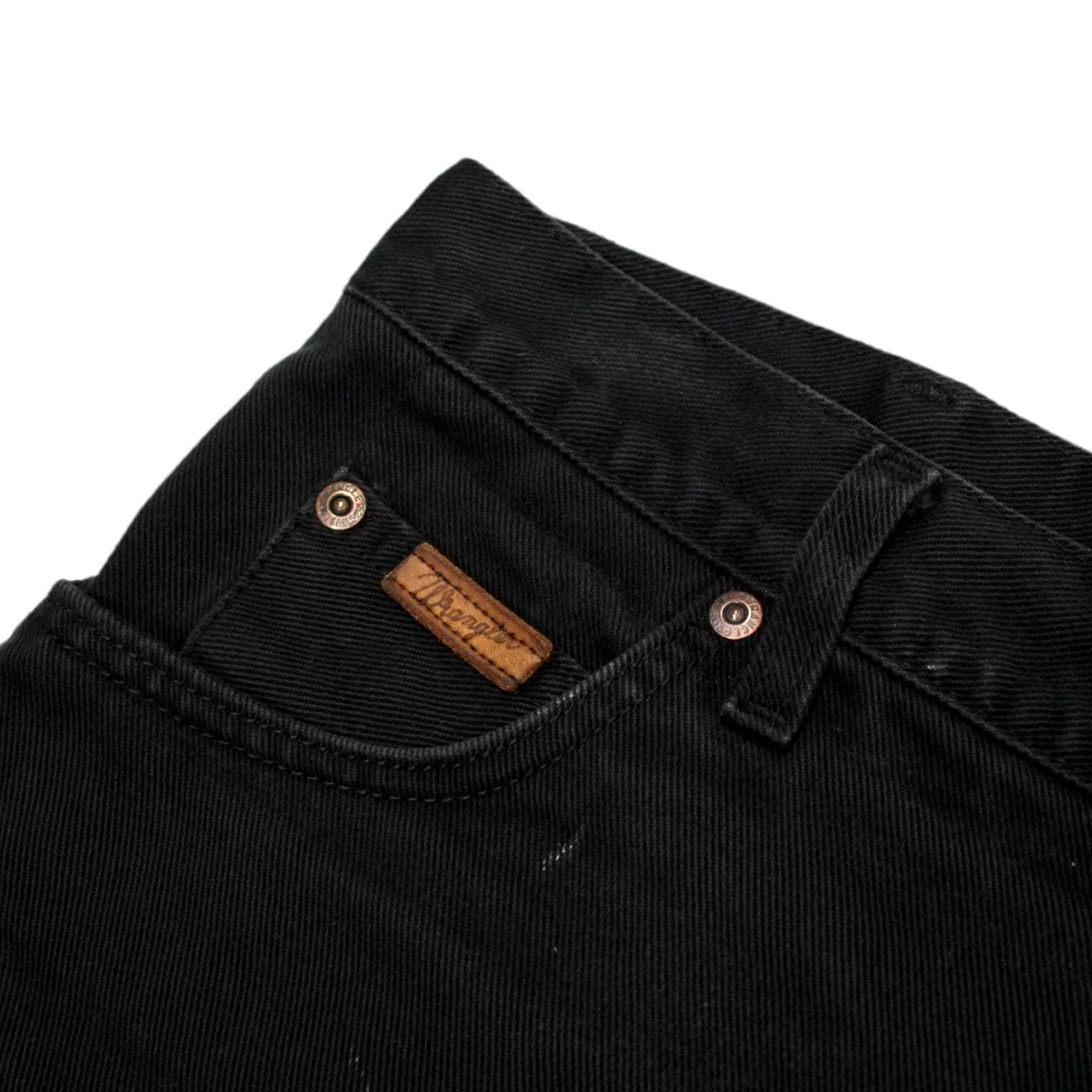 Wrangler Black Denim Cut-off Jeans