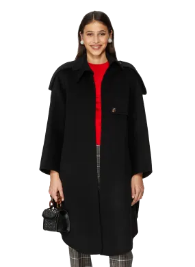 YCH  Wool Coat  - Black