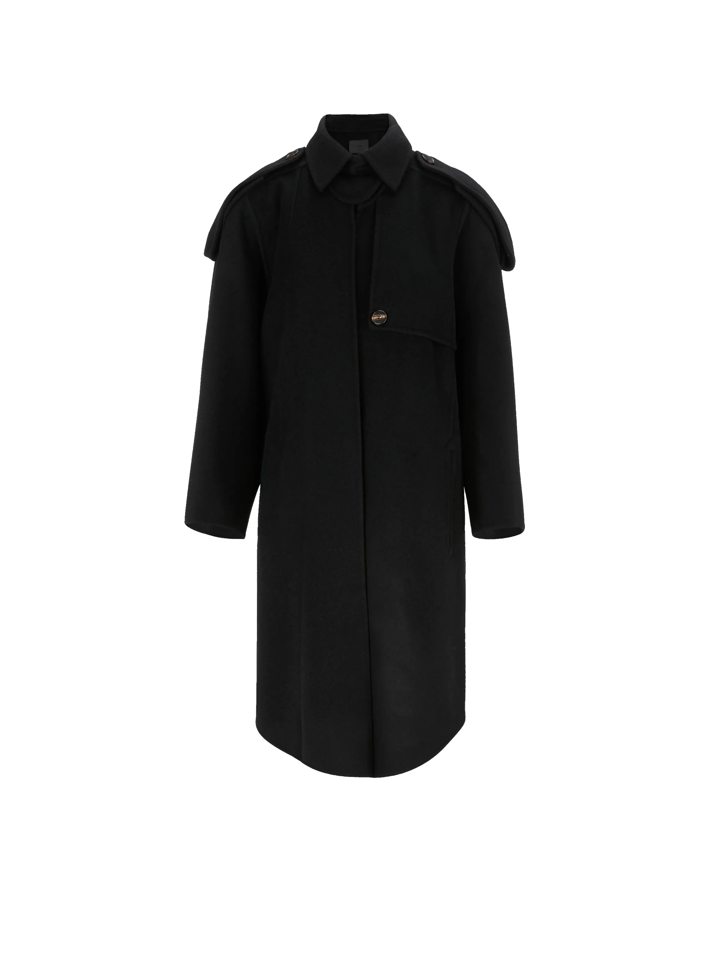 YCH  Wool Coat  - Black