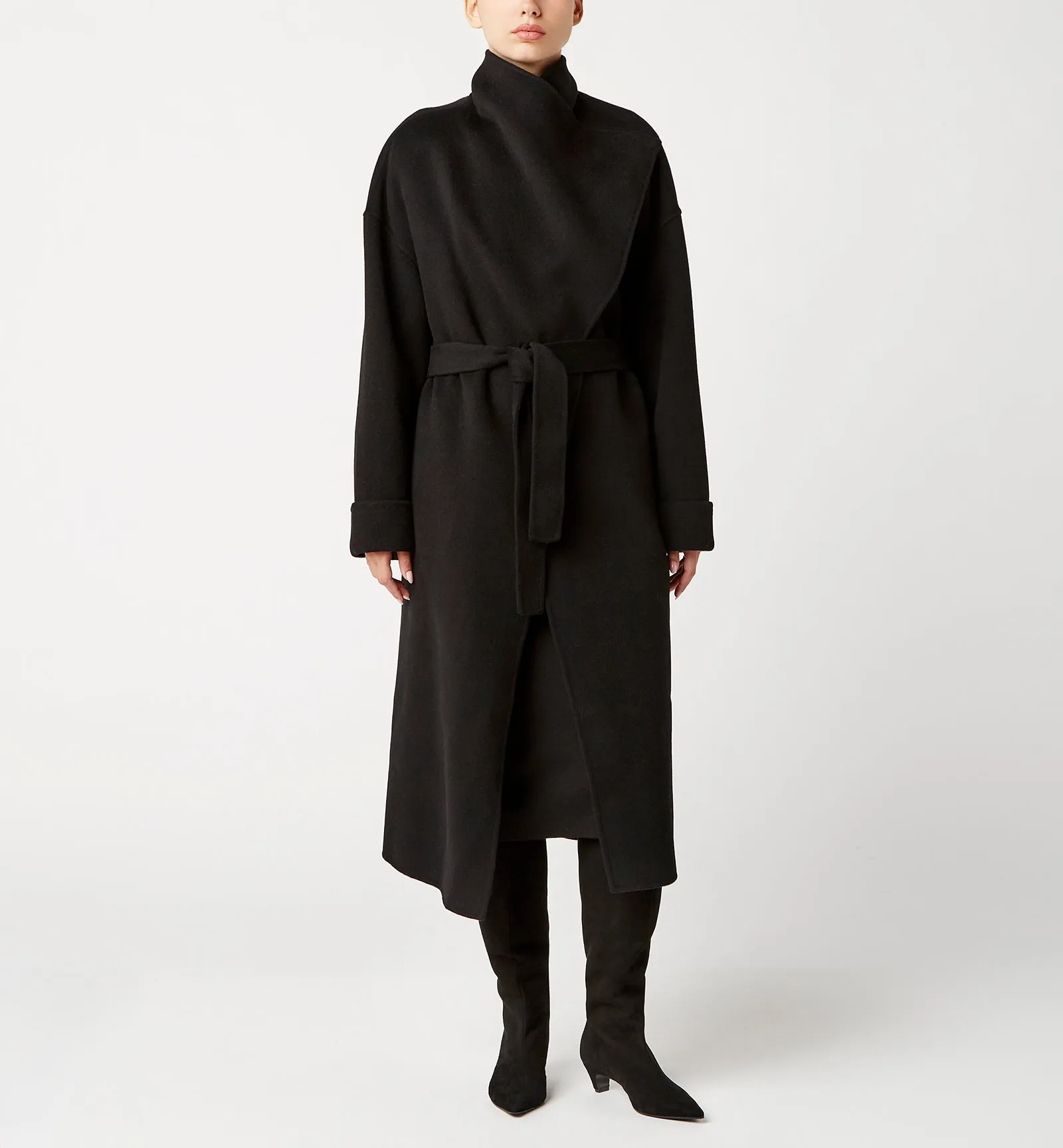 ZACH WOOL WRAP COAT