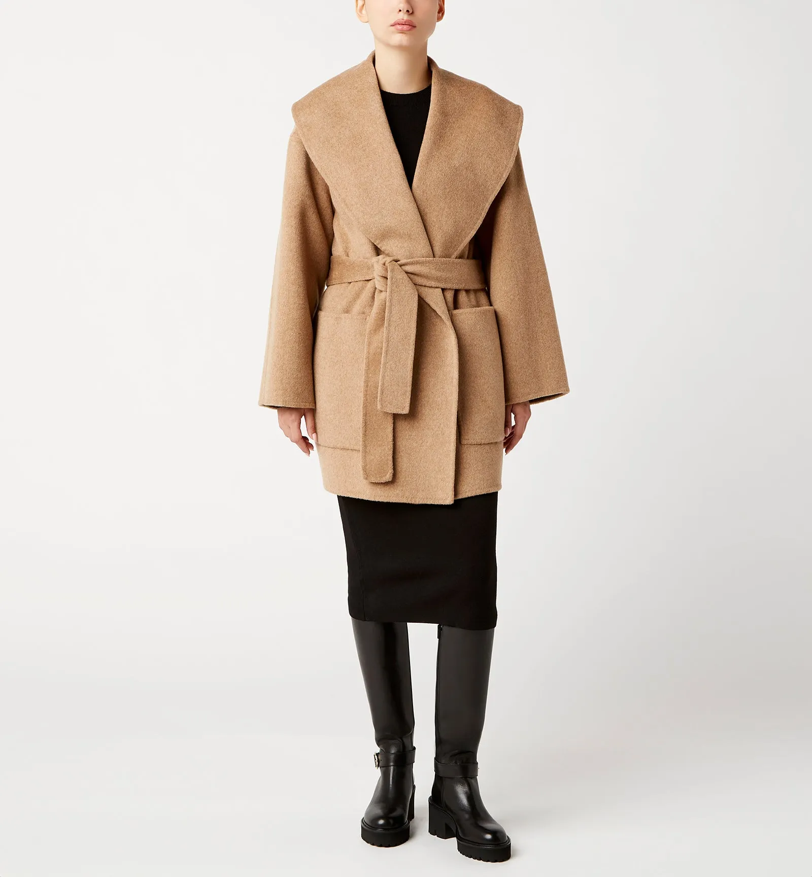 ZIA WOOL WRAP COAT