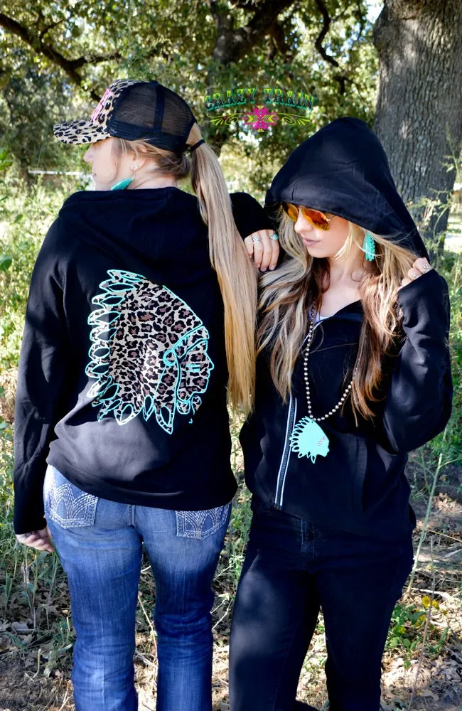 Zuni Zip Up Hoodie by Crazy Train